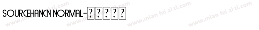 sourcehancn normal字体转换